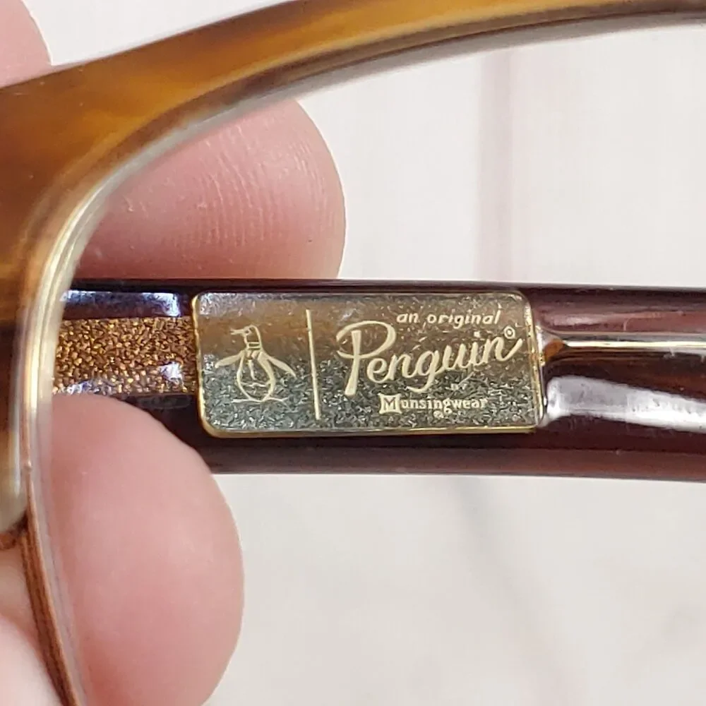 Penguin The Eddie FRAMES ONLY - Brown Tortoise Eyeglasses - 50-18-145 BR - USED